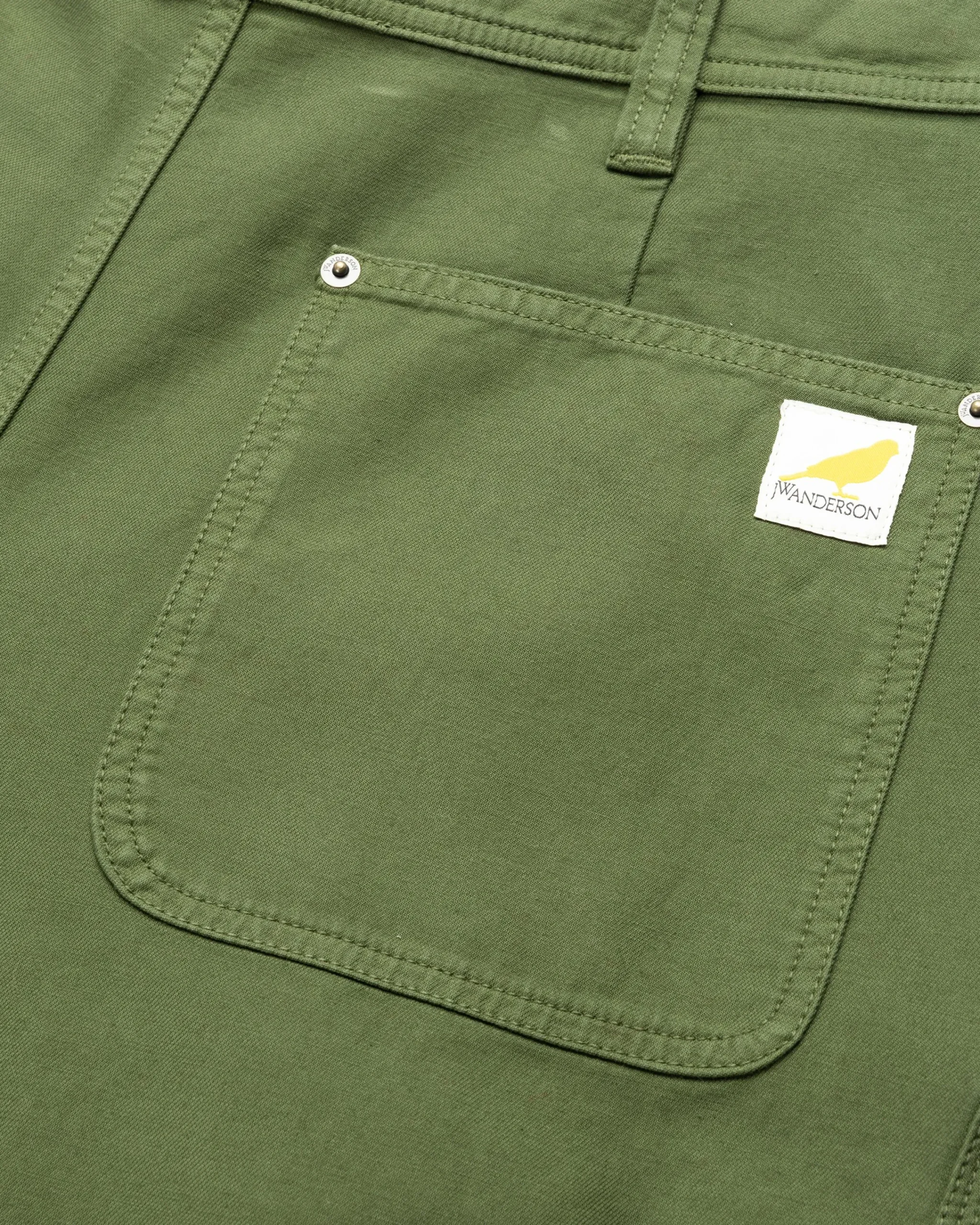 J.W. Anderson Twisted Seam Trousers Dark Green- Pants