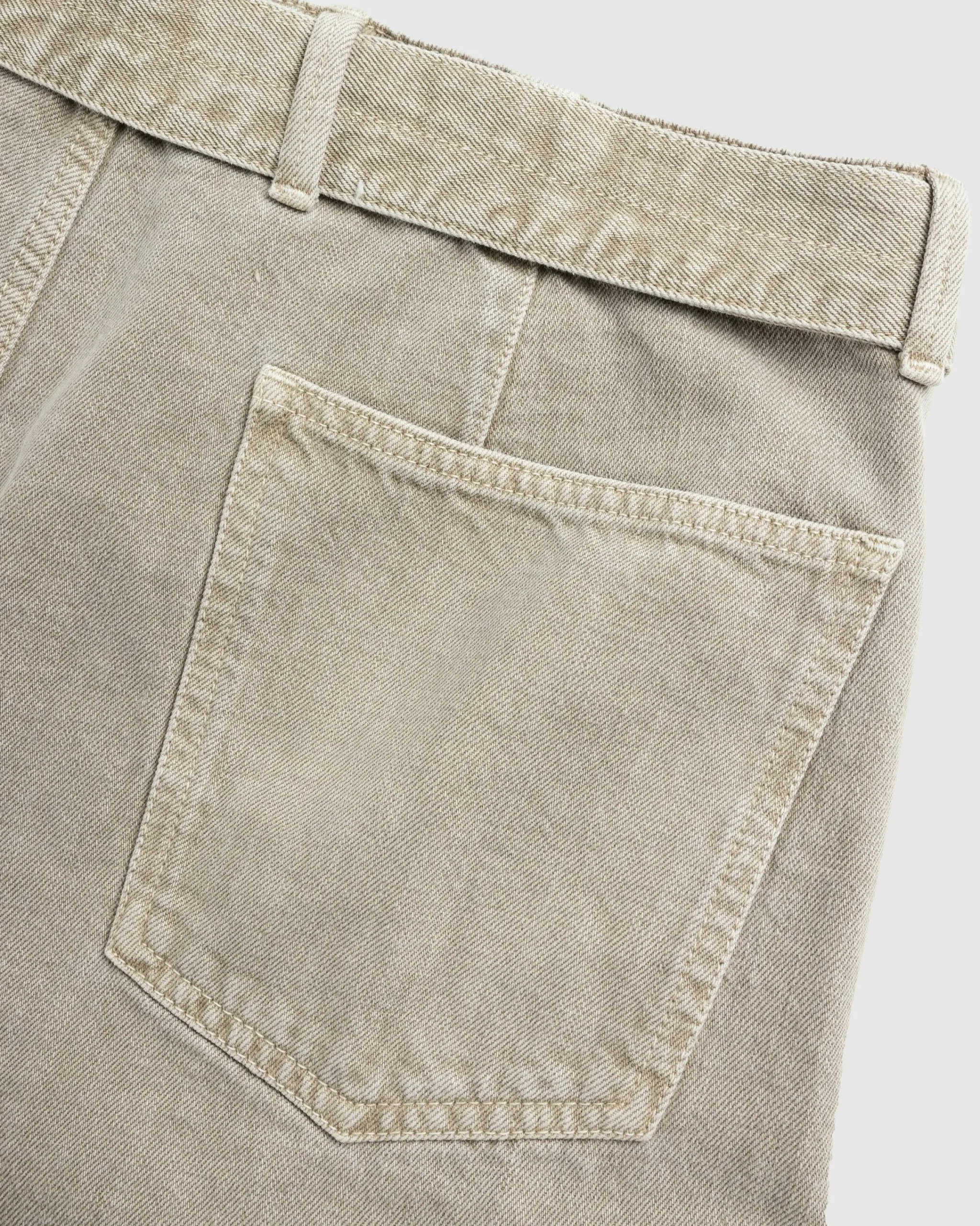 Lemaire Twisted Short Denim Snow Beige- Shorts