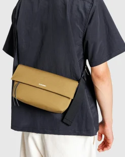 Jil Sander Utility Crossbody Small Olive Yellow/Pearl- Bags