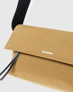 Jil Sander Utility Crossbody Small Olive Yellow/Pearl- Bags
