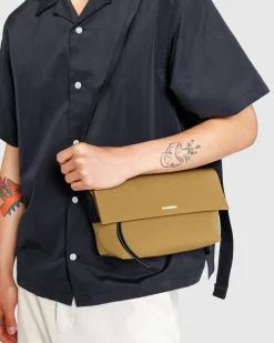 Jil Sander Utility Crossbody Small Olive Yellow/Pearl- Bags