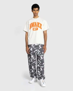 Awake NY Varsity Tee Charcoal Heather- Tops