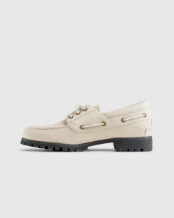 Timberland Vibram Boat Shoe Light Beige Full Grain- Shoes