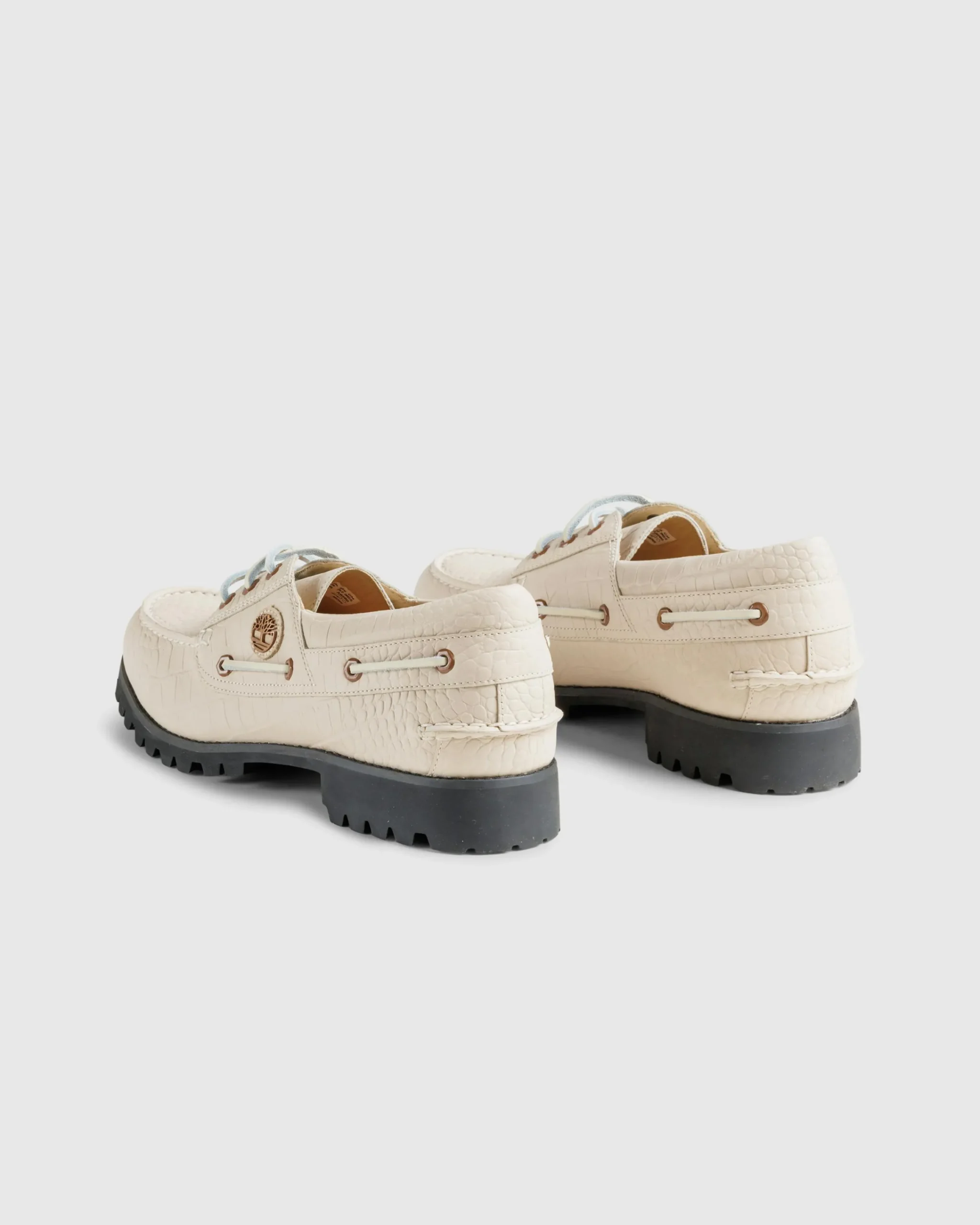 Timberland Vibram Boat Shoe Light Beige Full Grain- Shoes