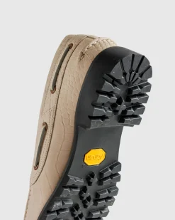 Timberland Vibram Boat Shoe Light Beige Full Grain- Shoes