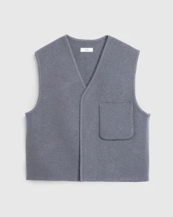 Rier Walker Compact City Gilet Castlerock Felted- Knitwear
