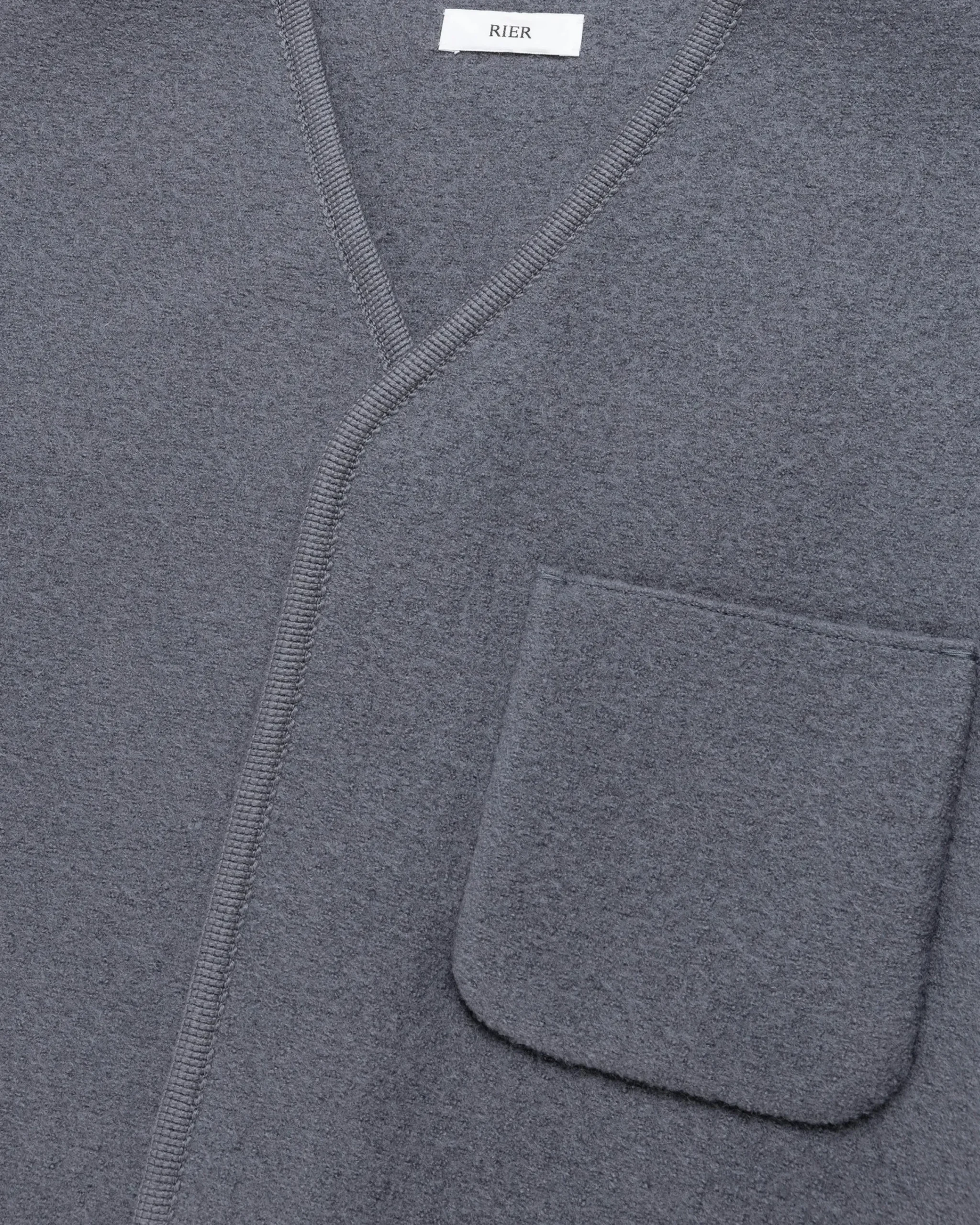 Rier Walker Compact City Gilet Castlerock Felted- Knitwear