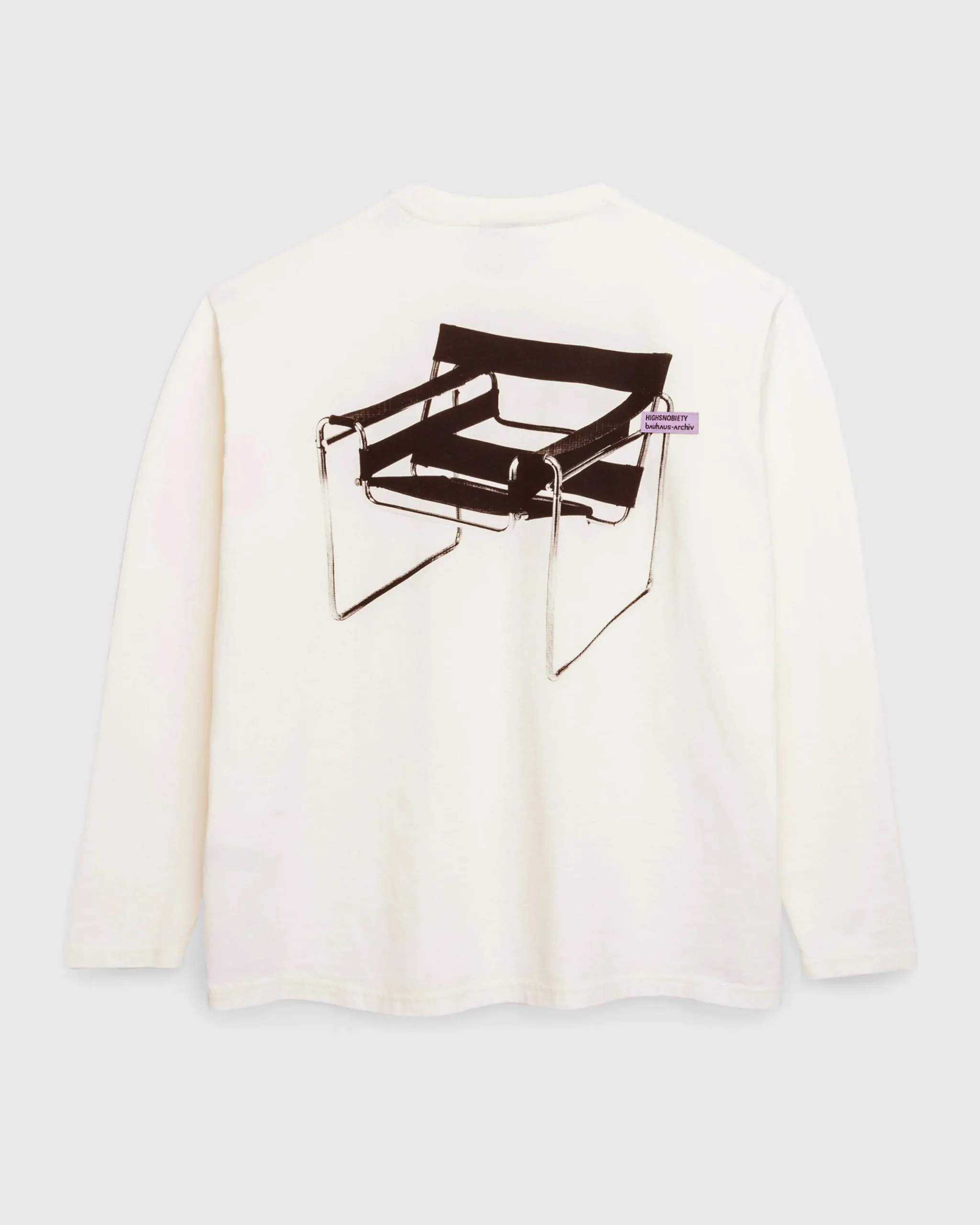 Highsnobiety Wassily Long-Sleeve T-Shirt Warm White- Shirts