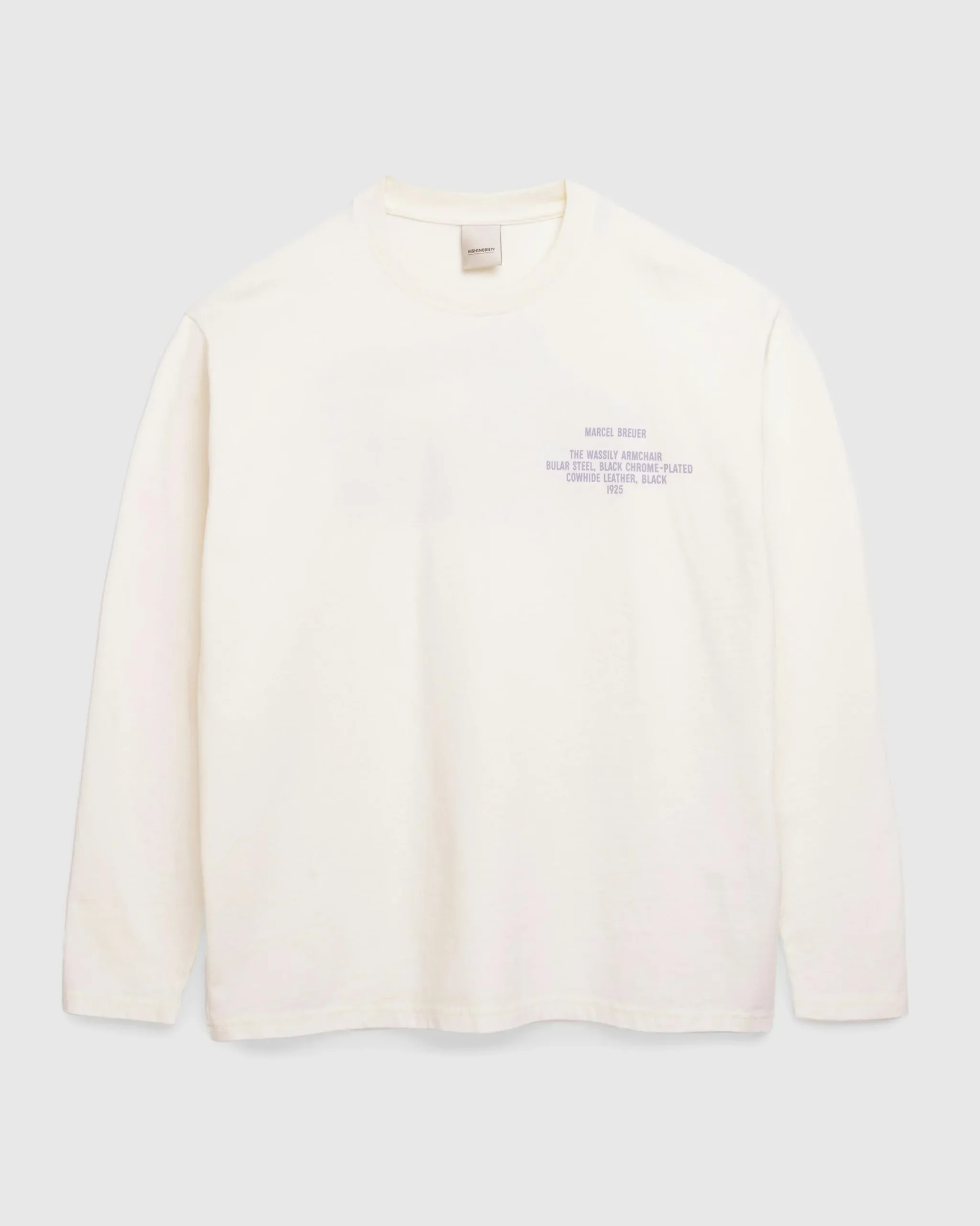 Highsnobiety Wassily Long-Sleeve T-Shirt Warm White- Shirts