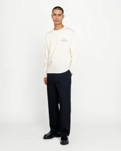 Highsnobiety Wassily Long-Sleeve T-Shirt Warm White- Shirts