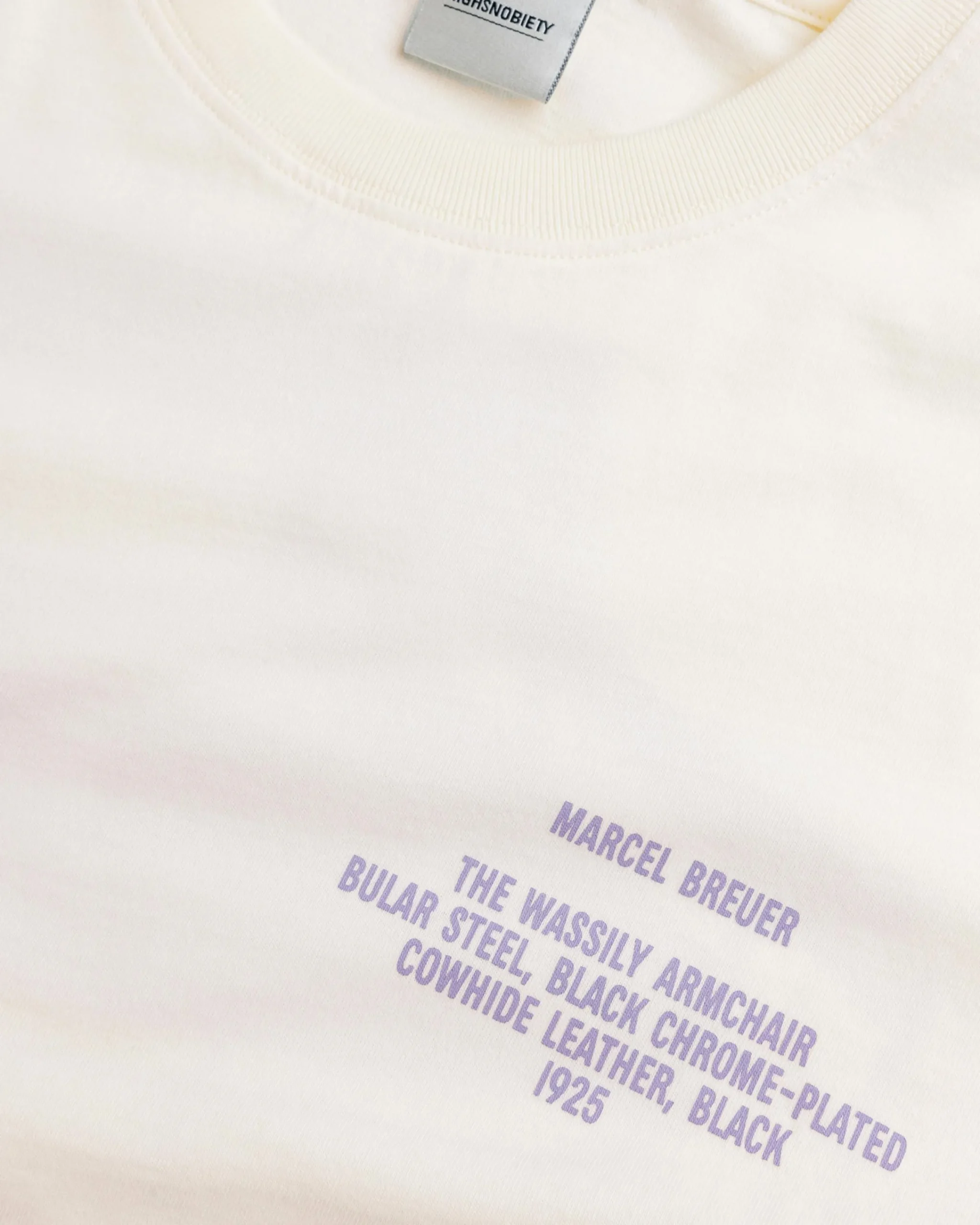 Highsnobiety Wassily Long-Sleeve T-Shirt Warm White- Shirts