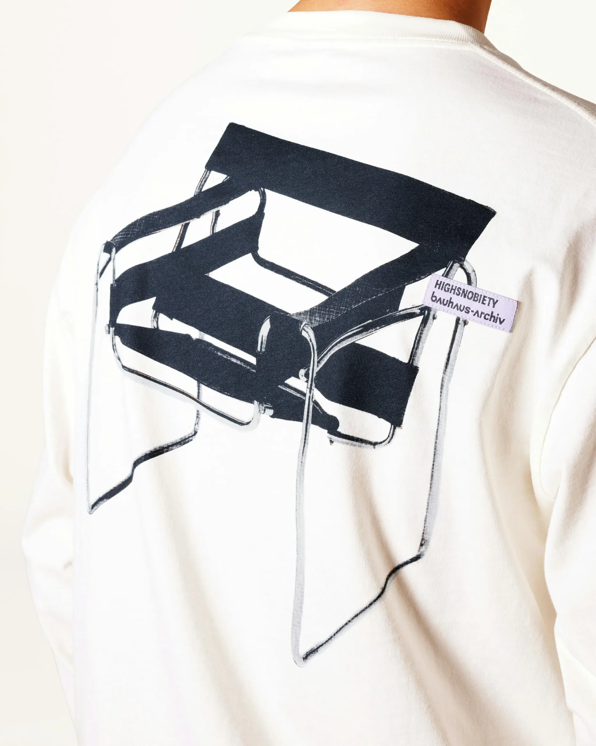 Highsnobiety Wassily Long-Sleeve T-Shirt Warm White- Shirts