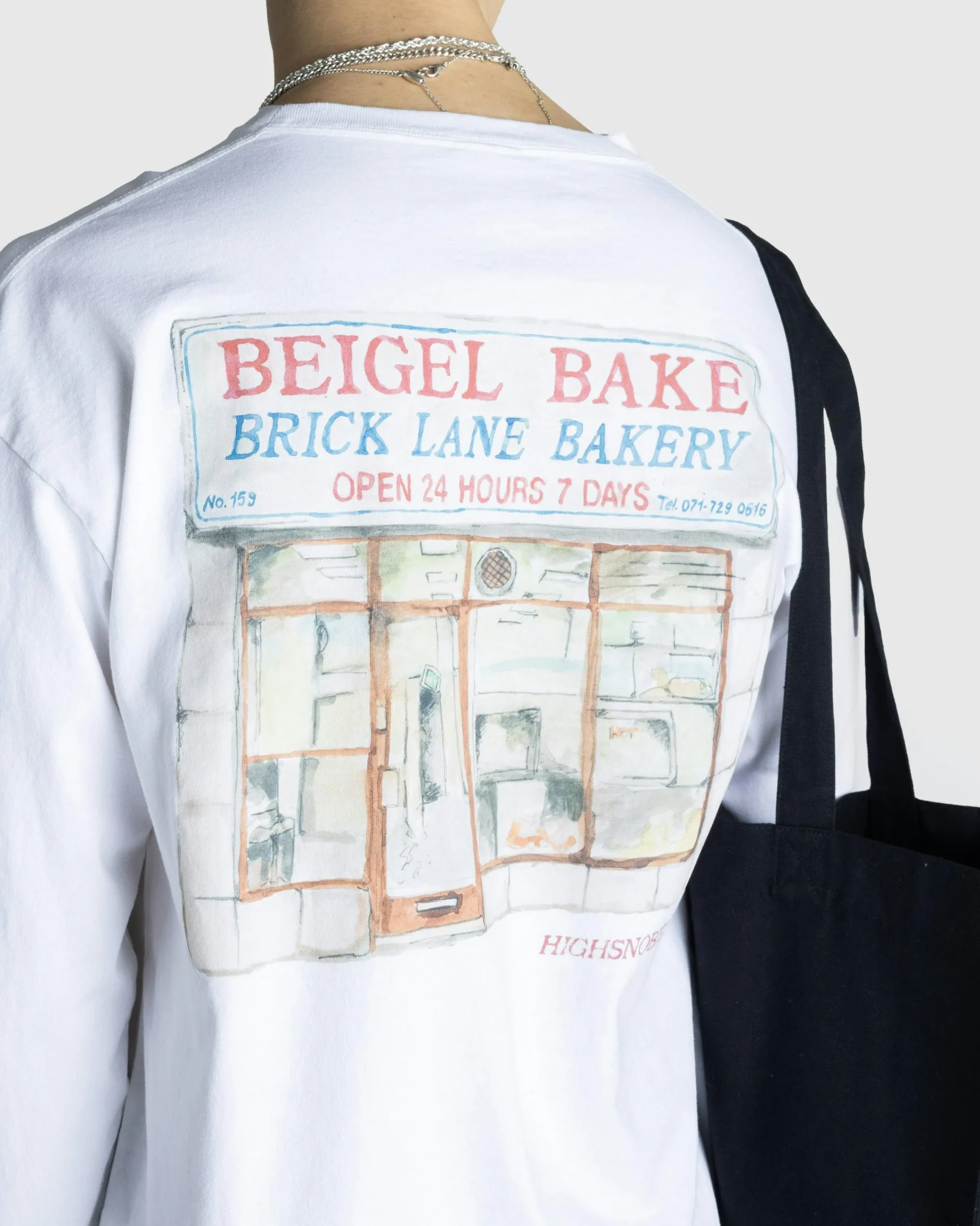 Beigel Bake Watercolor Long-Sleeve Tee- Tops