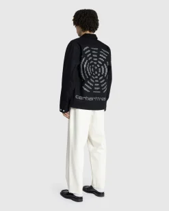Carhartt WIP Way Of The Light Michigan Coat Black/Dark Grey Reflective- Outerwear