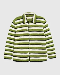 Bode Weedy Crochet LS Shirt- Shirts