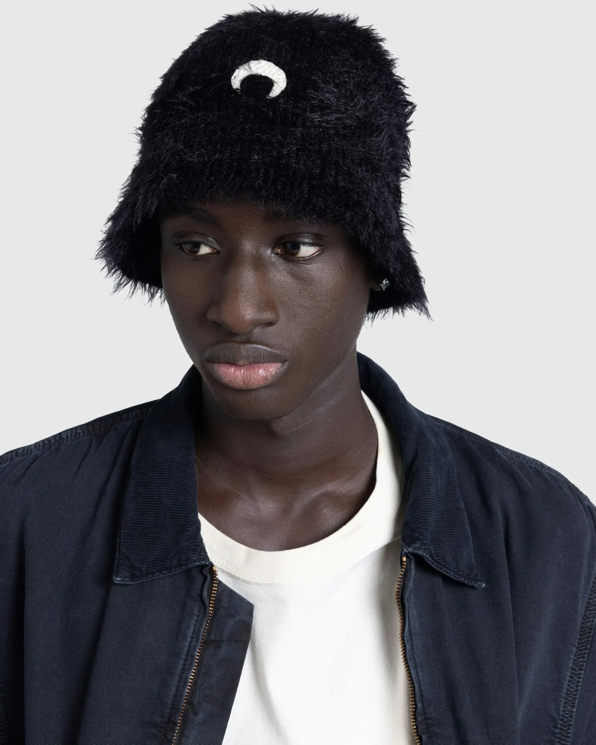 Marine Serre Wild Puffy Knit Bucket Hat- Hats