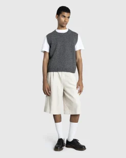 Maison Margiela Wool Gilet Dark Grey- Knitwear
