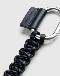 Jil Sander Woven Leather Keychain- Keychains