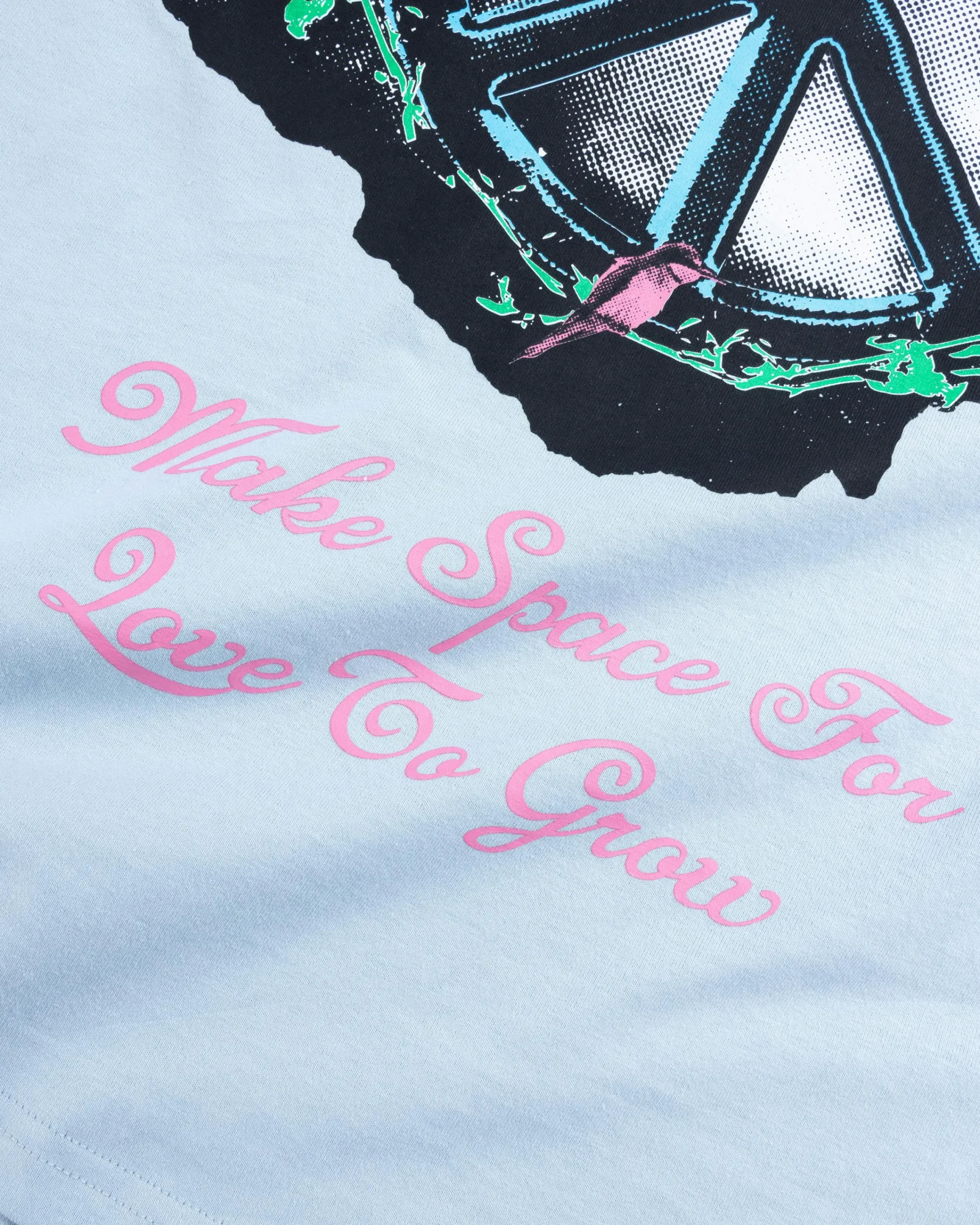 Patta Xerox Peace T-Shirt Dusty Blue- Tops