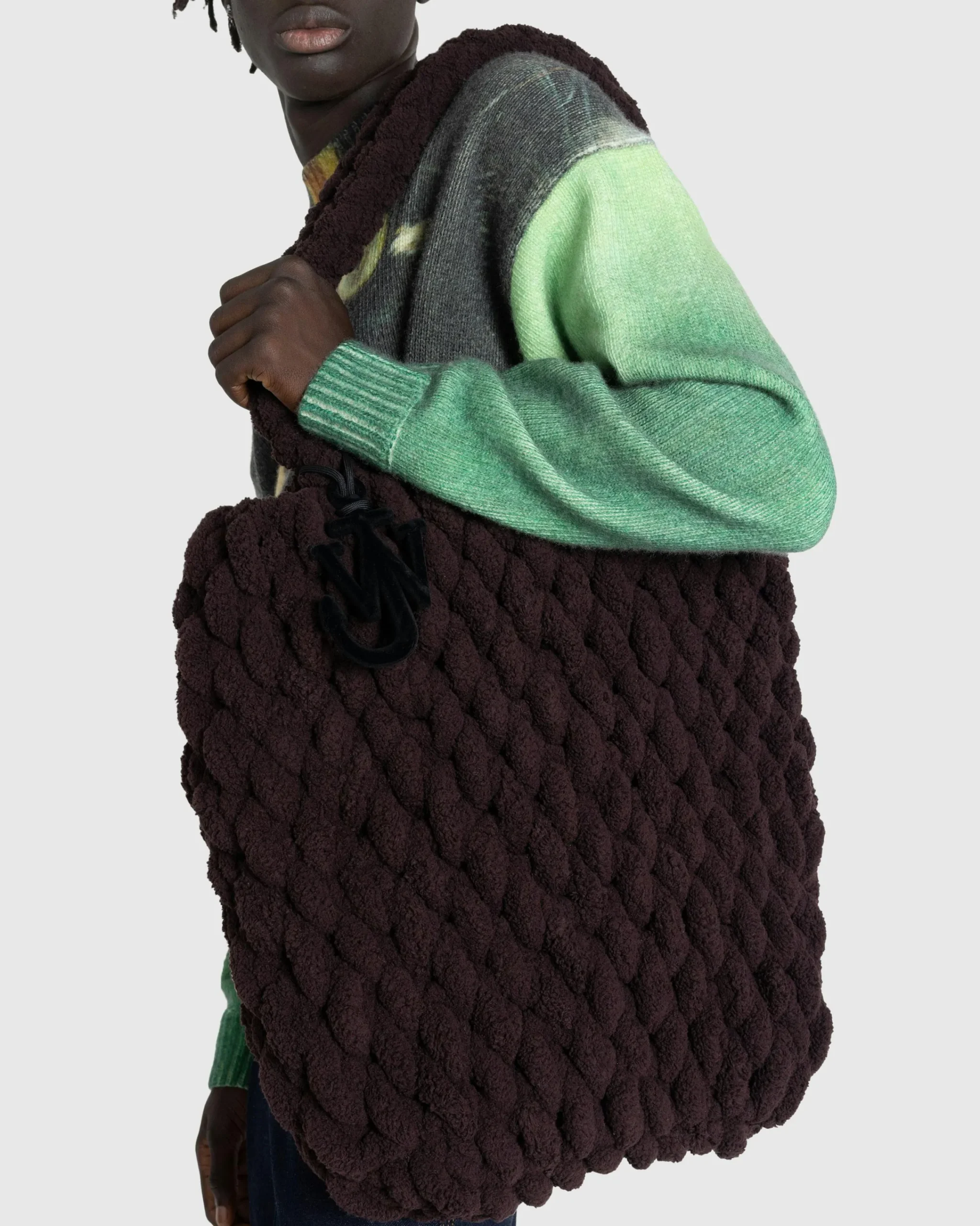 J.W. Anderson XL Blanket Shopper Dark Brown- Bags
