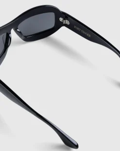 Port Tanger Zarin Black Acetate/Black Lens- Sunglasses