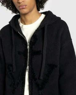 J.W. Anderson Zip Anchor Logo Hoodie- Sweats