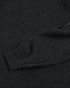 Y/Project Zip Insert High Neck Pullover Dark Grey- Knitwear
